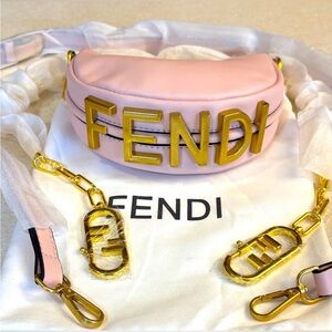 Soft Pink and Gold Belt Bag